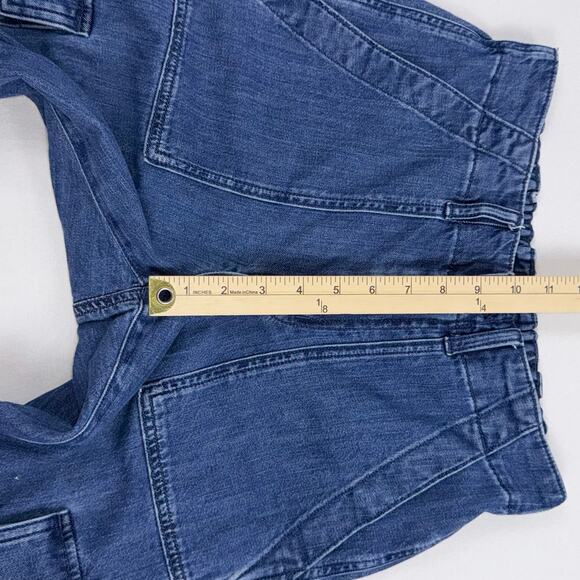J Crew Factory Lightweight Drapey Cargo Jogger Jean Size 27 Petite Med Blue Wash - Picture 11 of 15